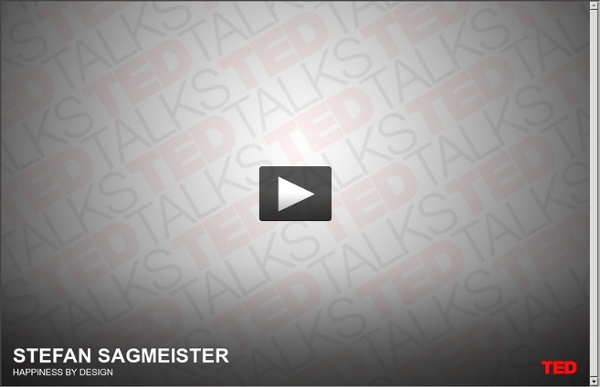 Stefan Sagmeister shares happy design