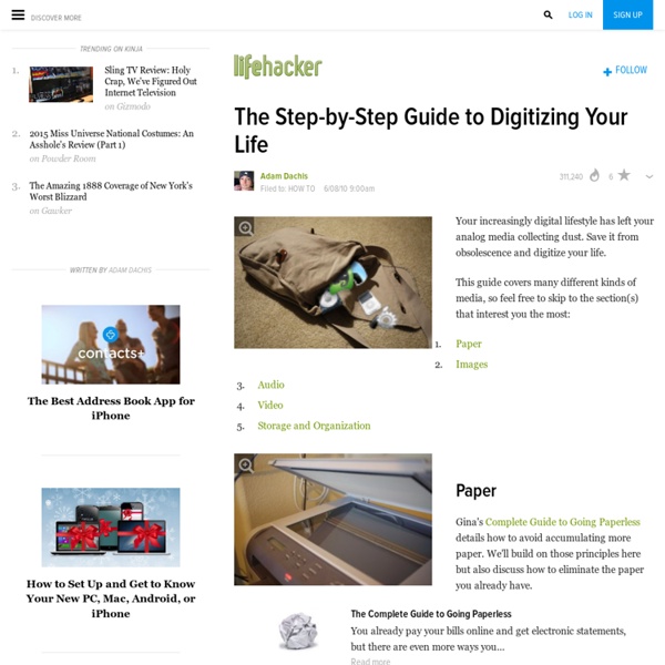 The Step-by-Step Guide to Digitizing Your Life