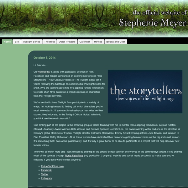The Official Website of Stephenie Meyer