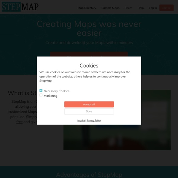 StepMap - create maps online for free. Fast. Easy.