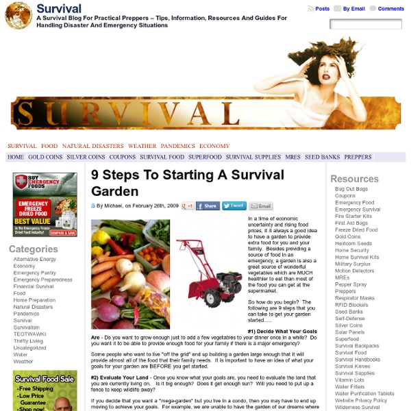 9 Steps To Starting A Survival Garden