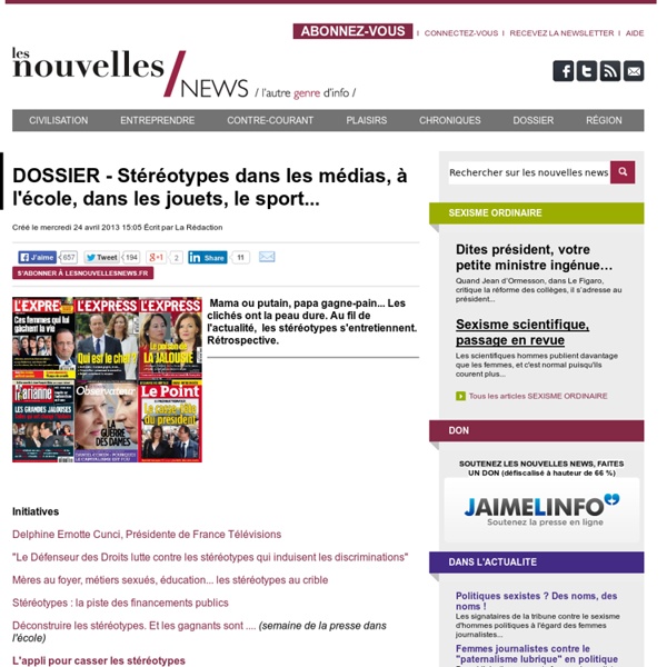 Dossier nouvelles news - Stéréotypes partout