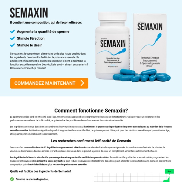Semaxin - Le meilleur stimulant de spermatogenèse et de puissance sexuelle!