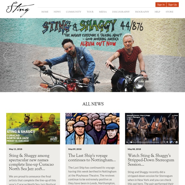 Sting.com - Official Site and Official Fan Club for Sting home