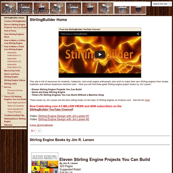 StirlingBuilder.com - How to Build a Stirling Engine