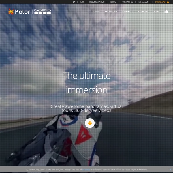 Kolor: logiciels panoramas, logiciels visites virtuelles