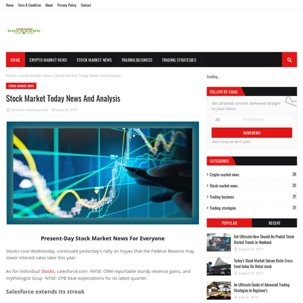 Stock Market Today News And Analysis