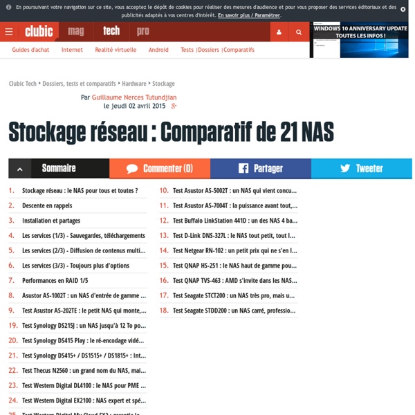 Stockage réseau : Comparatif NAS 2011