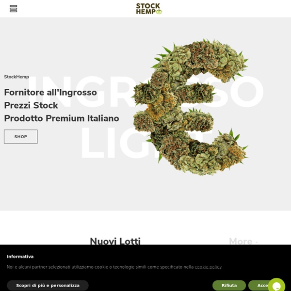 StockHemp - Ingrosso Cannabis Light e CBD, Grossista Erba Legale