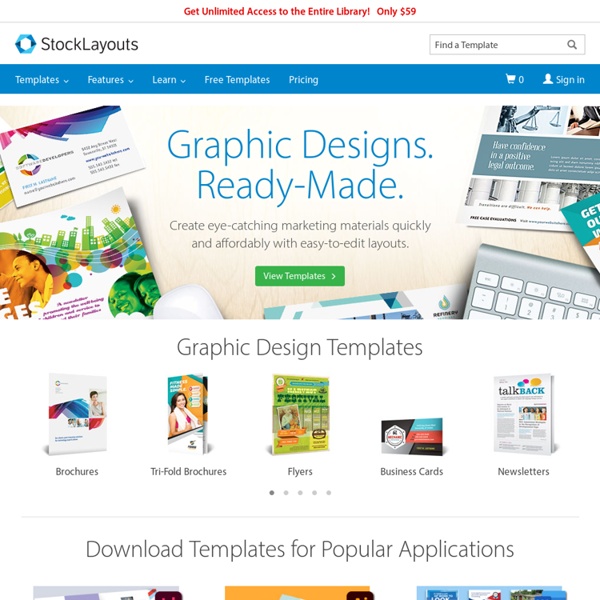 StockLayouts® Graphic Designs: Brochure, Flyer & Newsletter Templates!