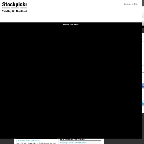 Stockpickr! Your Source for Stock Ideas
