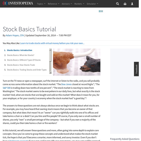 Stocks Basics: Introduction