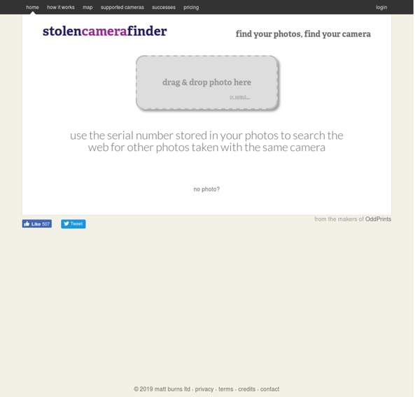 Stolen Camera Finder - find your photos, find your camera