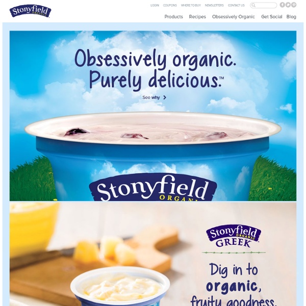 Stonyfield Farm: organic yogurt, organic living, & healthy food