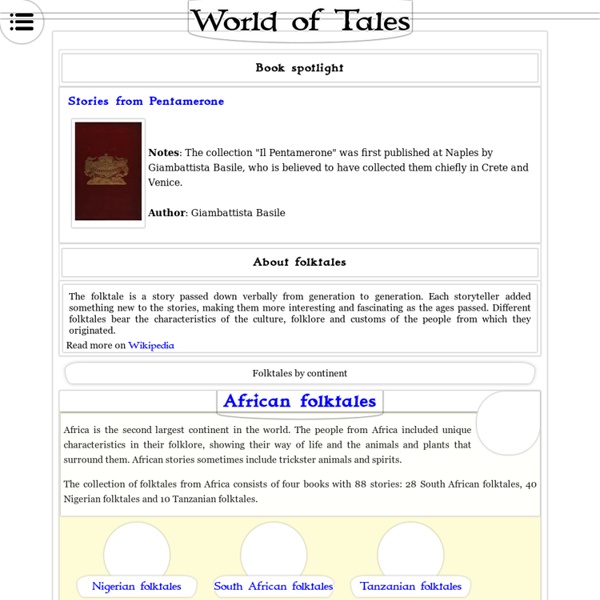 Stories for children, folktales, fairy tales and fables