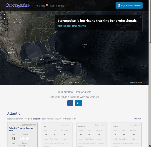 Stormpulse / Hurricanes, severe weather, tracking, mapping