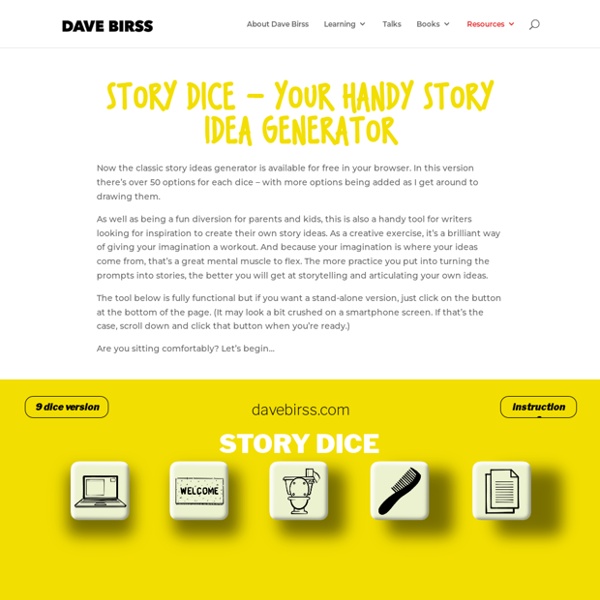 Story Dice - a creative storytelling tool from Dave Birss