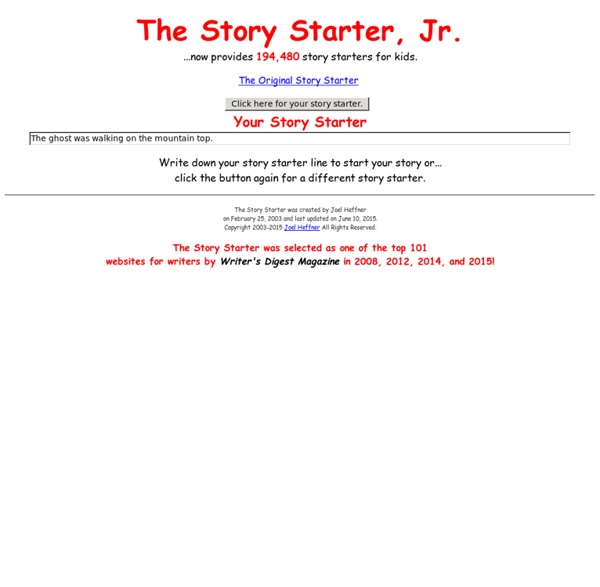 Story Starters for Kids