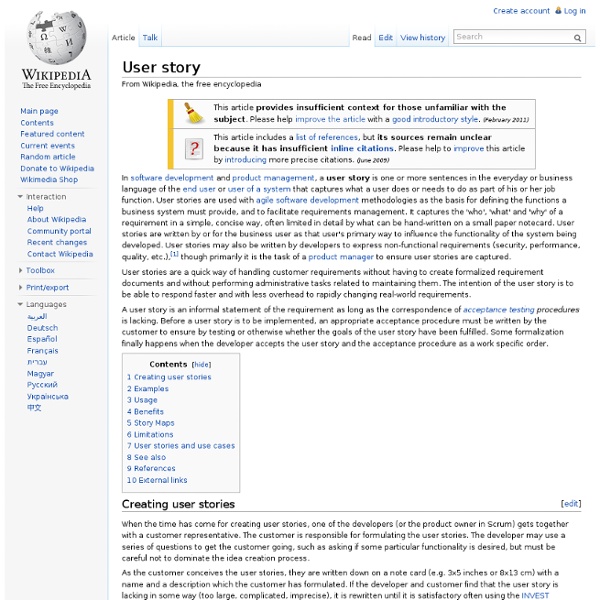 User story