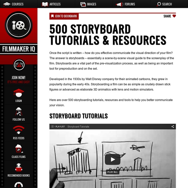 500 Storyboard Tutorials & Resources