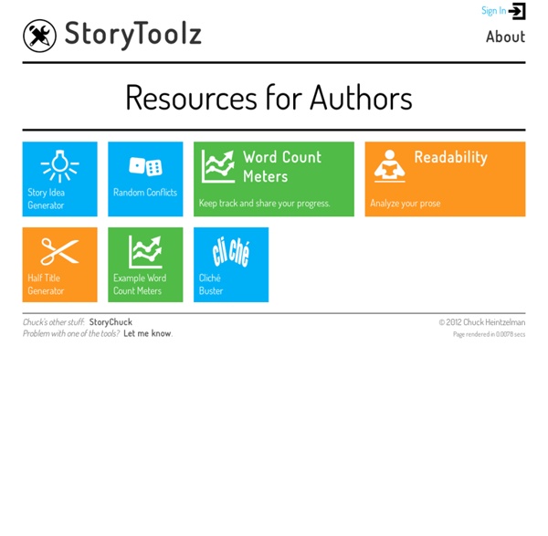StoryToolz : Resources for Authors