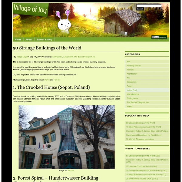 50 Strange Buildings of the World
