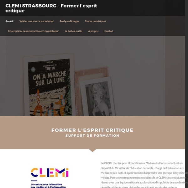 CLEMI STRASBOURG - Former l'esprit critique - Accueil