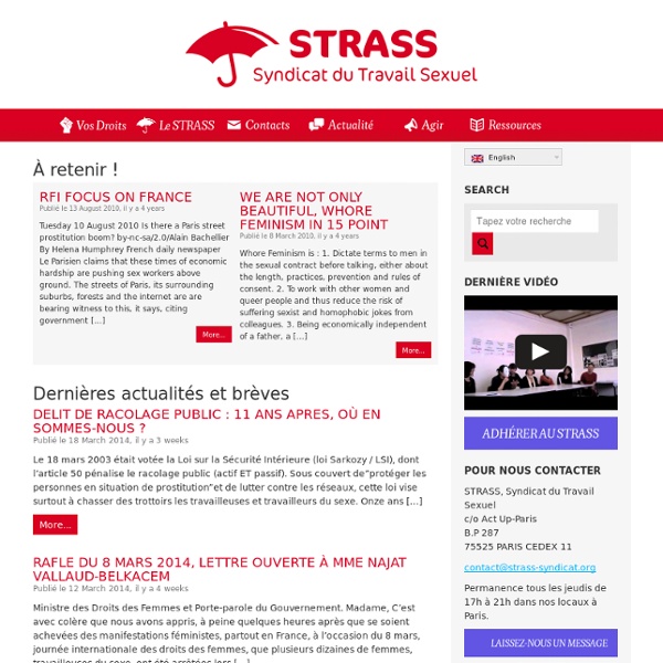 [French] STRASS - Syndicat du TRAvail Sexuel-Mozilla Firefox