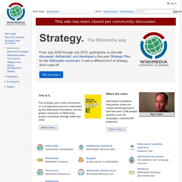 WikiStrategy Planning