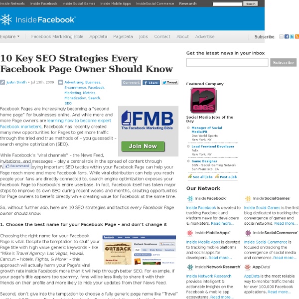 10 Key SEO Strategies Every Facebook Page Owner Should Know