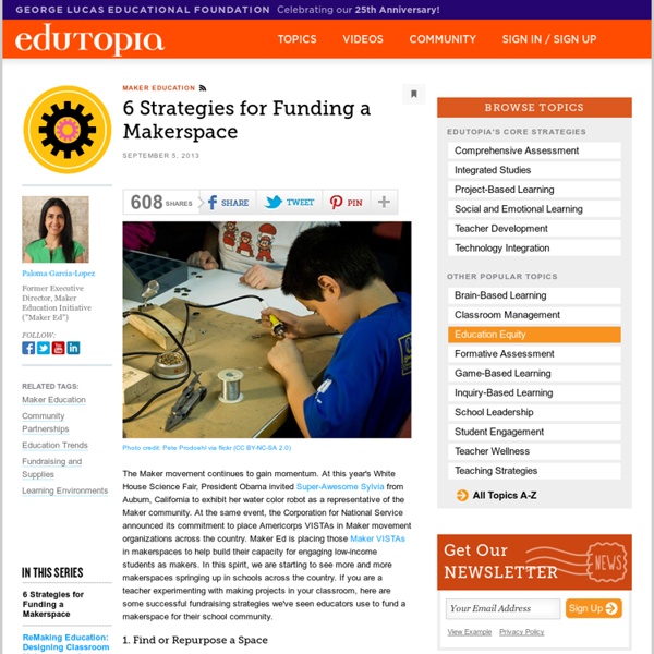 6 Strategies for Funding a Makerspace