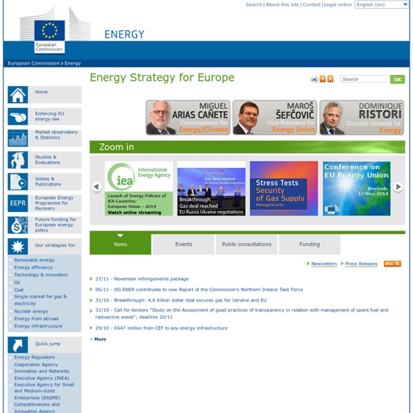 Energy: Energy Strategy for Europe