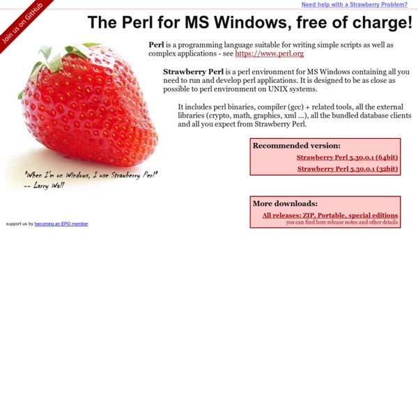 Strawberry Perl for Windows
