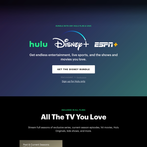 Hulu - Watch your favorites. Anytime. For free.