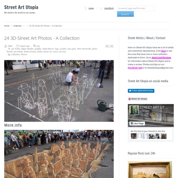 16 3D-Street Art Photos – A Collection