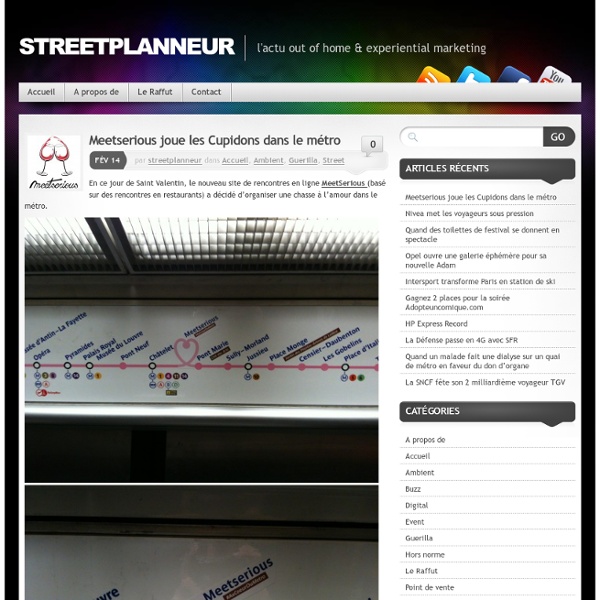 Streetplanneur » l'actu out of home & experiential marketing