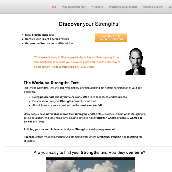 Free Strengths Test - Find Your Talents and Potential - Free Strengths Test - Find Your Talents and Potential