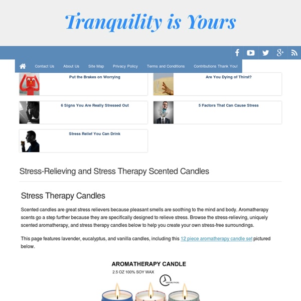Stress Therapy Candle Supplier