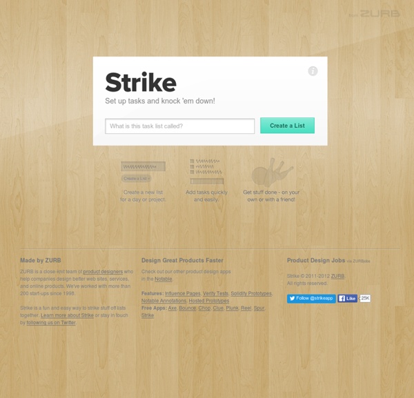 Strike - A fun and easy way to strike stuff off lists