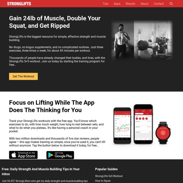 StrongLifts.com: Gain Strength And Muscle While Losing Fat