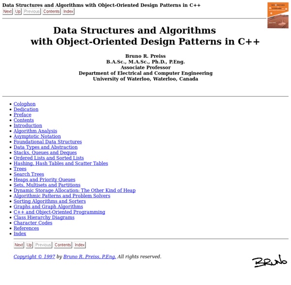 Data Structures and Algorithms with Object-Oriented Design Patterns in C++