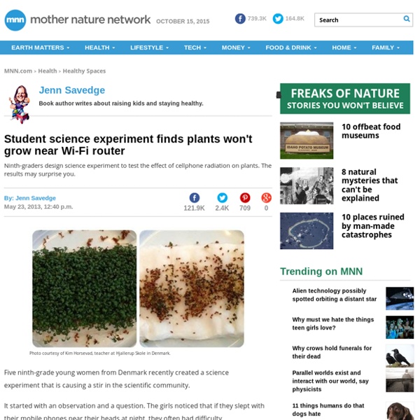 Student science experiment finds plants won't grow near Wi-Fi router