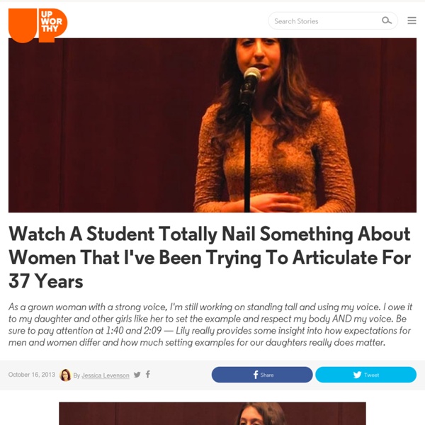 Watch A Student Totally Nail Something About Women That I've Been Trying To Articulate For 37 Years