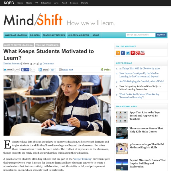 What Keeps Students Motivated to Learn?