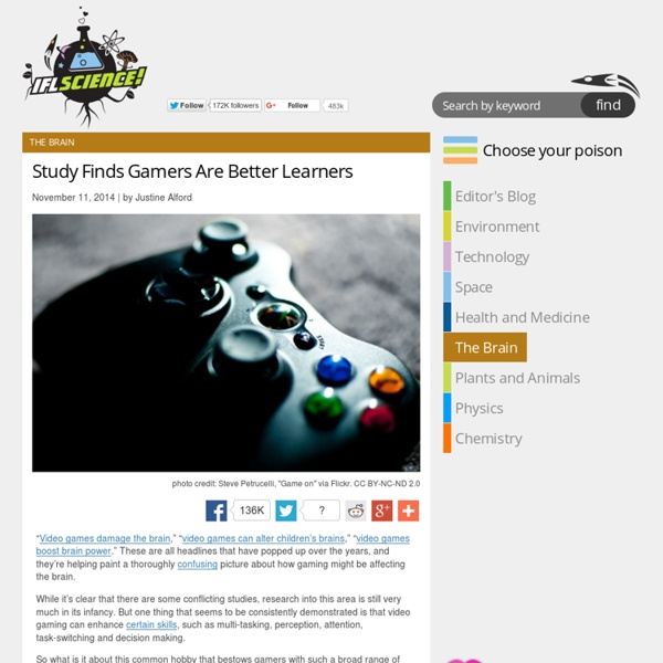 Study Finds Gamers Are Better Learners