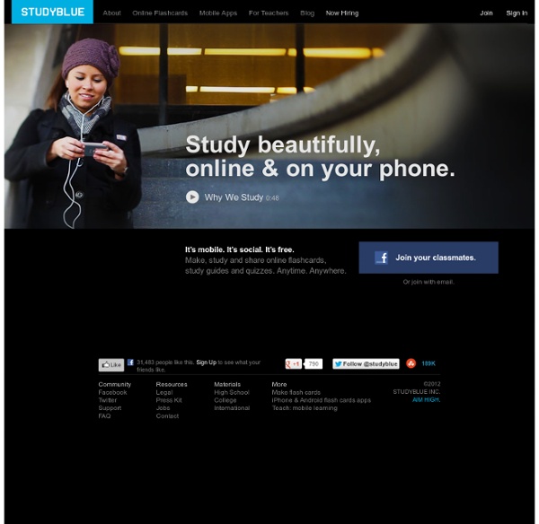 Make online flashcards & notes. Study anywhere, anytime.