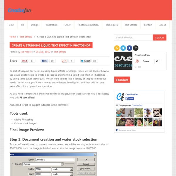 Create a Stunning Liquid Text Effect in Photoshop