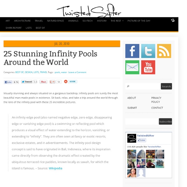 25 Stunning Infinity Pools Around the World