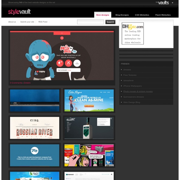 StyleVault – Web design showcase