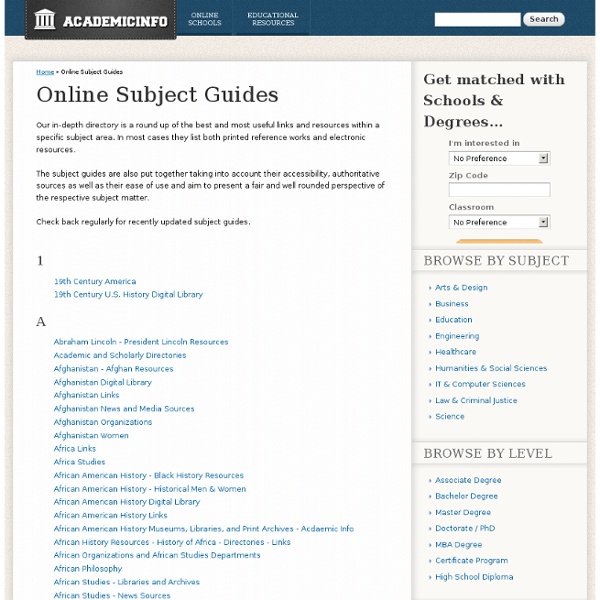 Subject Guides